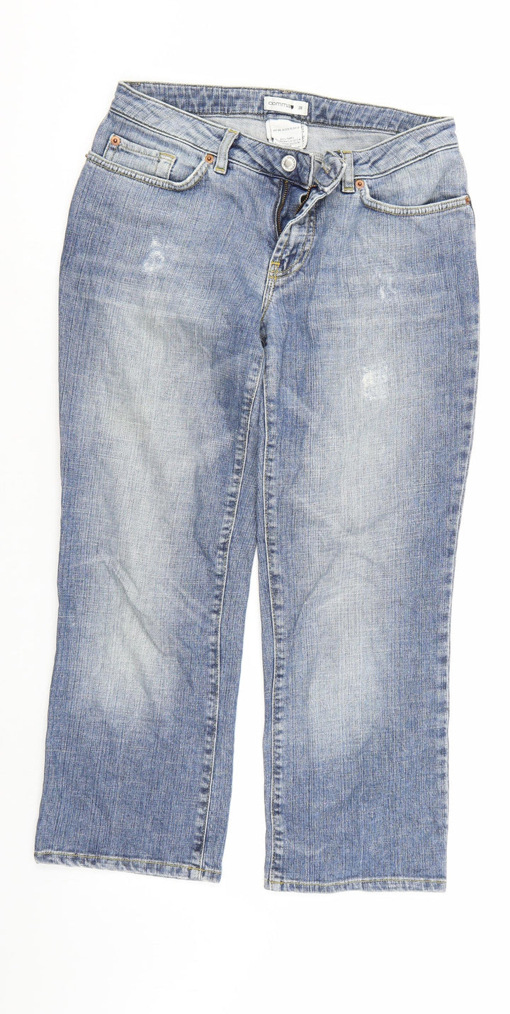 Comma Womens Blue Denim Cropped Jeans Size 10 L23 in