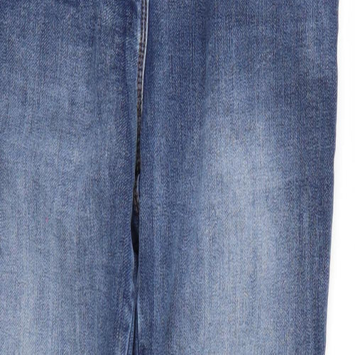 Denim Womens Blue  Denim Straight Jeans Size 8 L27 in
