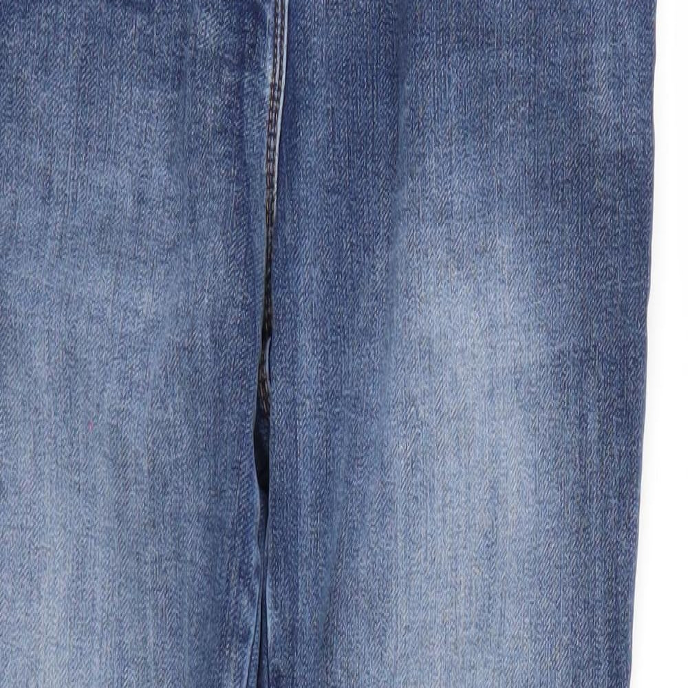Denim Womens Blue  Denim Straight Jeans Size 8 L27 in