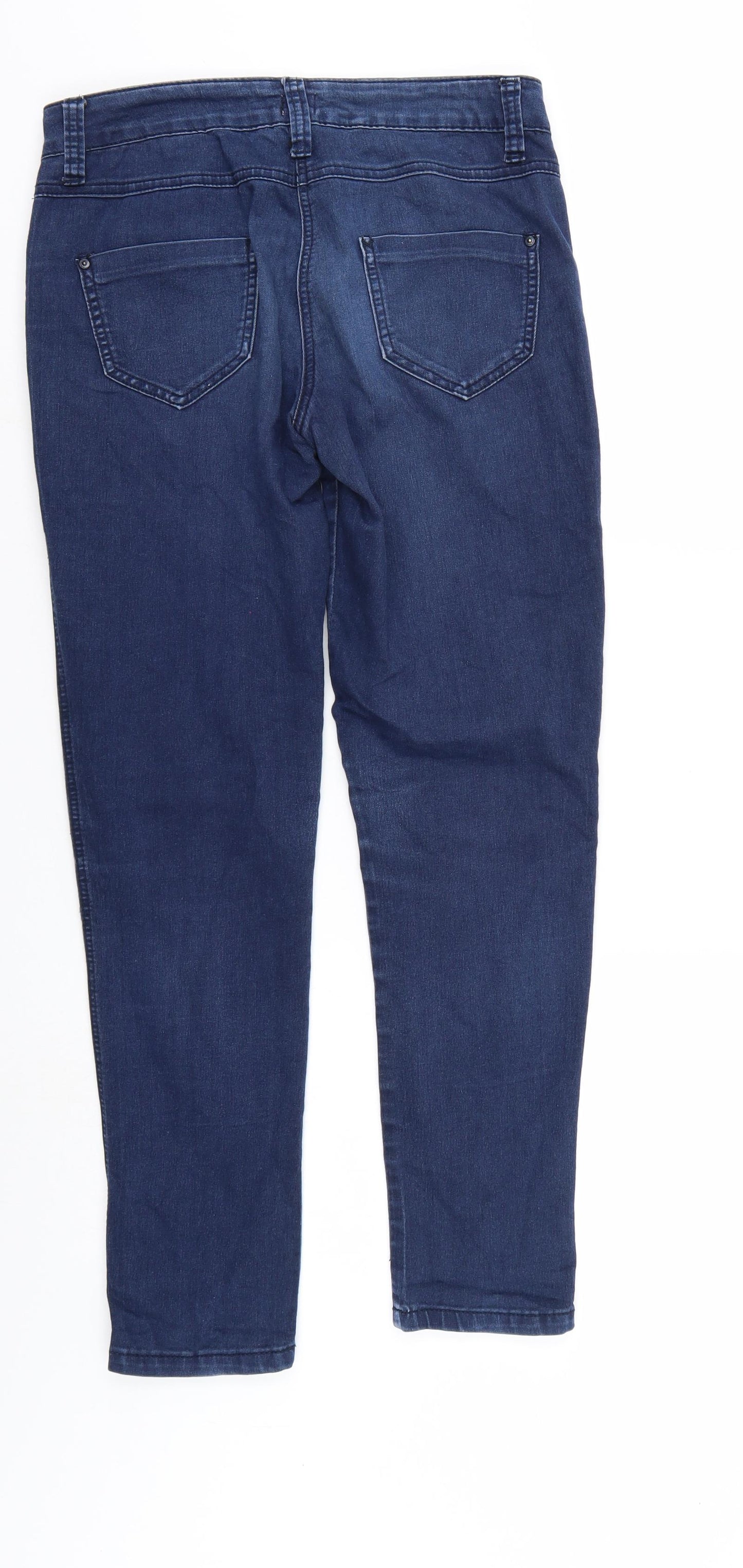 F&F Womens Blue  Denim Straight Jeans Size 8 L27 in - e