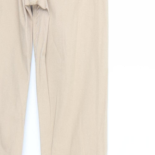 Papaya Womens Beige  Denim Straight Jeans Size 8 L26 in