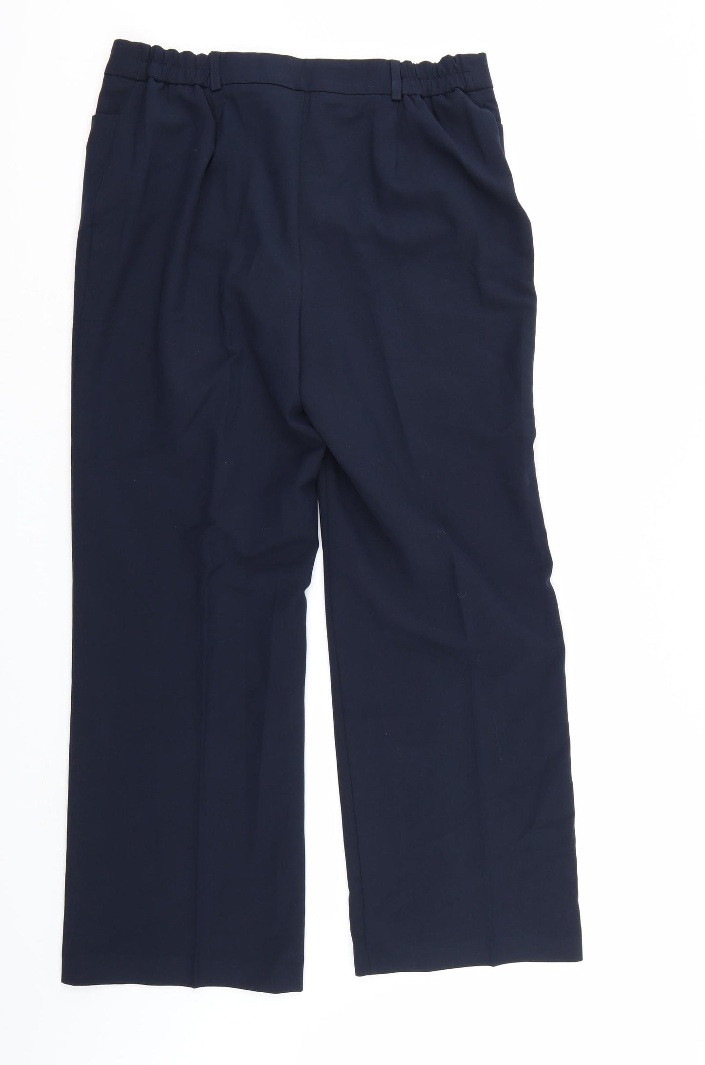 Slimma Womens Blue   Trousers  Size 14 L27 in