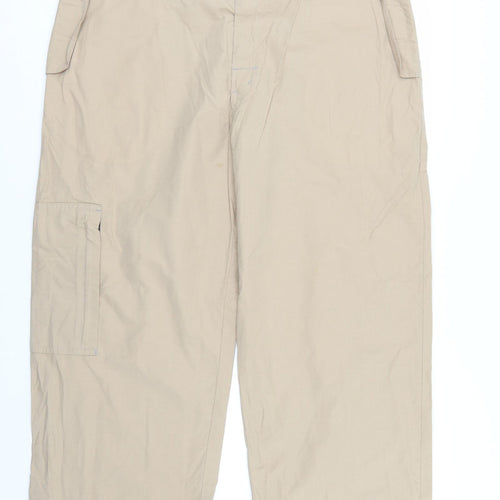 Active Mens Beige   Cropped Trousers Size 36 in L23 in