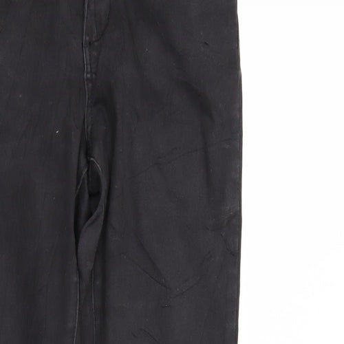 Diverse Womens Black  Denim Straight Jeans Size 12 L29 in