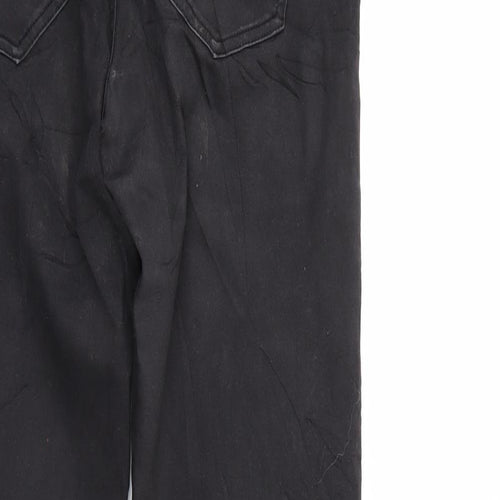 Diverse Womens Black  Denim Straight Jeans Size 12 L29 in