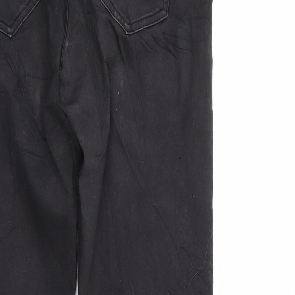 Diverse Womens Black  Denim Straight Jeans Size 12 L29 in