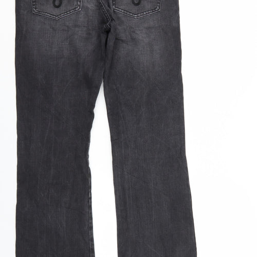 Xanaka Womens Black  Denim Straight Jeans Size 12 L32 in
