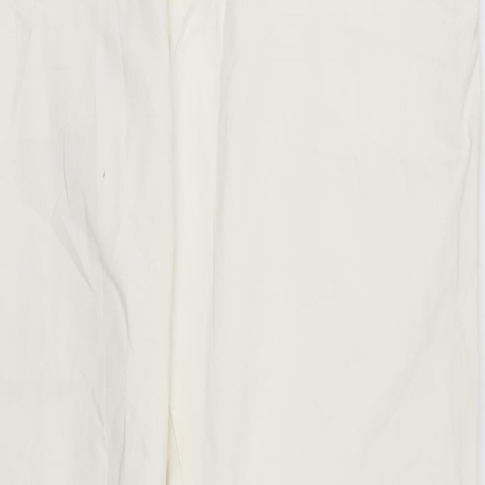 Adison best Mens White  Denim Straight Jeans Size 36 in L31 in