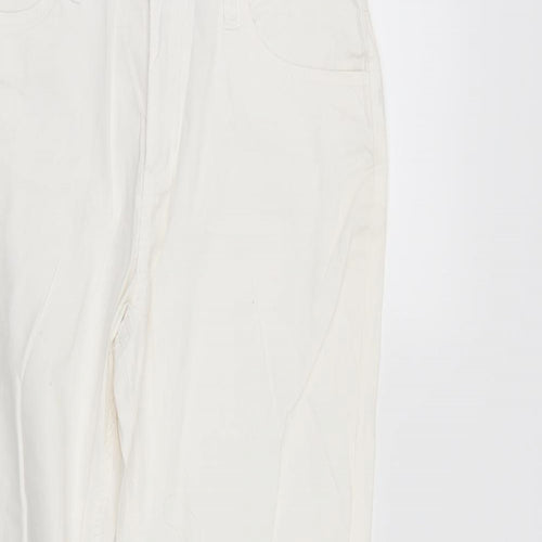 Originals Womens White  Denim Straight Jeans Size 10 L27 in