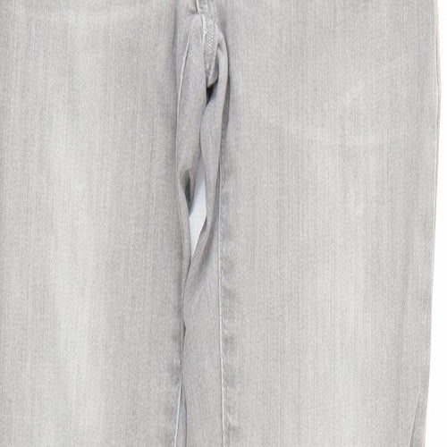 Denim & Co. Womens Grey  Denim Skinny Jeans Size 4 L25 in