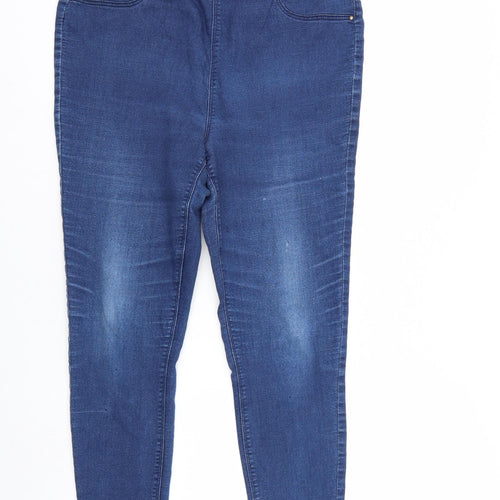 /Denim Womens Blue  Denim Tapered Jeans Size 14 L29 in