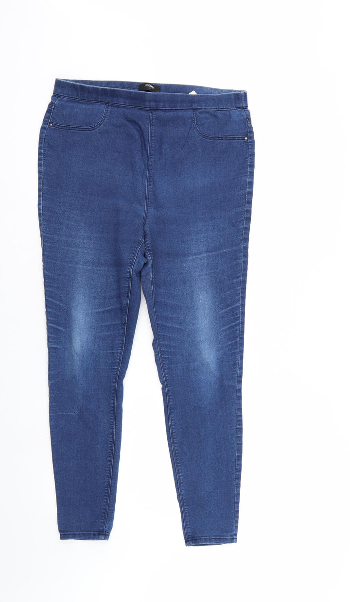 /Denim Womens Blue  Denim Tapered Jeans Size 14 L29 in