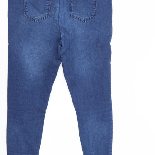 /Denim Womens Blue  Denim Tapered Jeans Size 14 L29 in