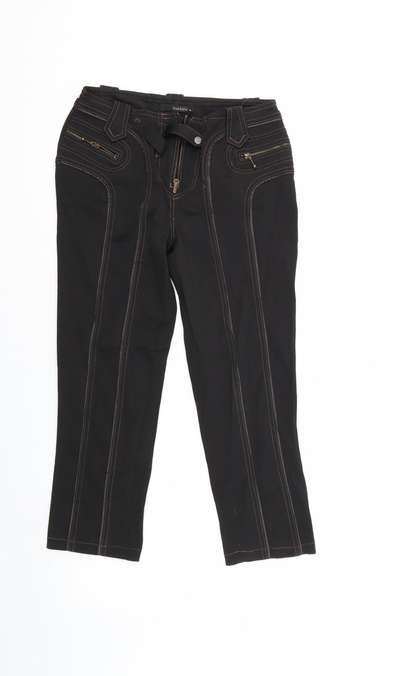 muchacha Womens Brown  Denim Cropped Jeans Size 10 L23 in