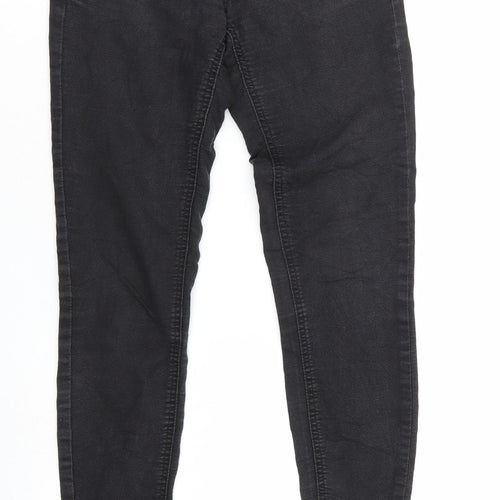 Zara Womens Black  Denim Tapered Jeans Size 10 L26 in
