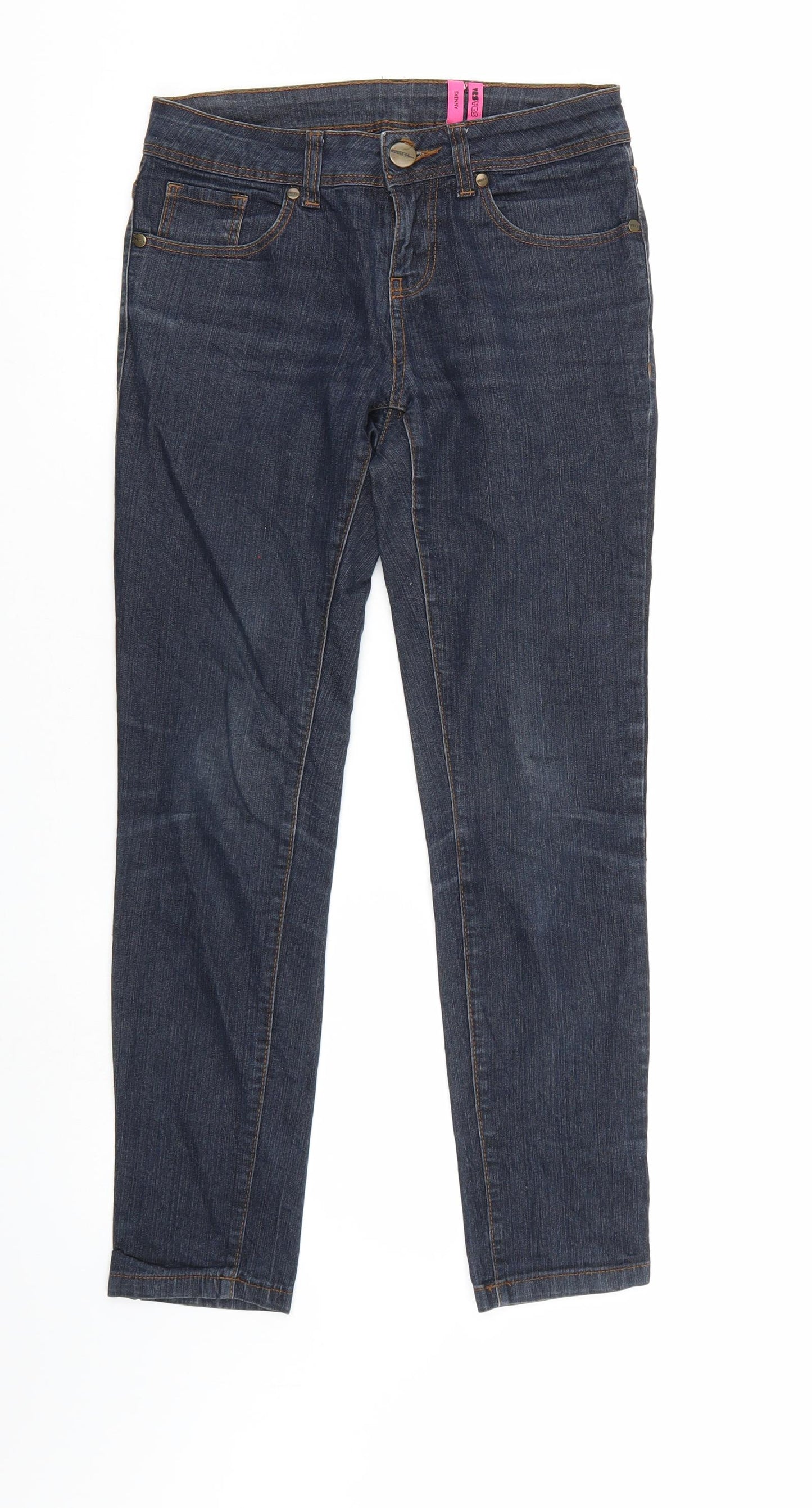 YesYes Womens Blue  Denim Skinny Jeans Size 6 L26 in