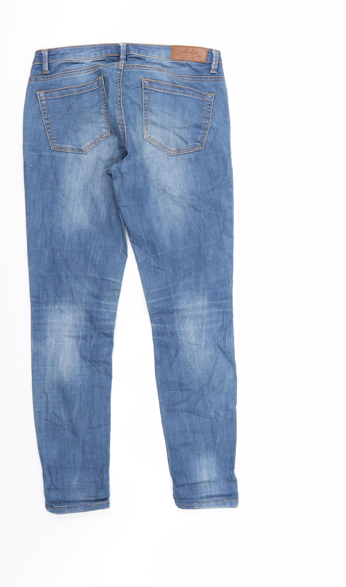 mohito Womens Blue  Denim Straight Jeans Size 26 in L26 in