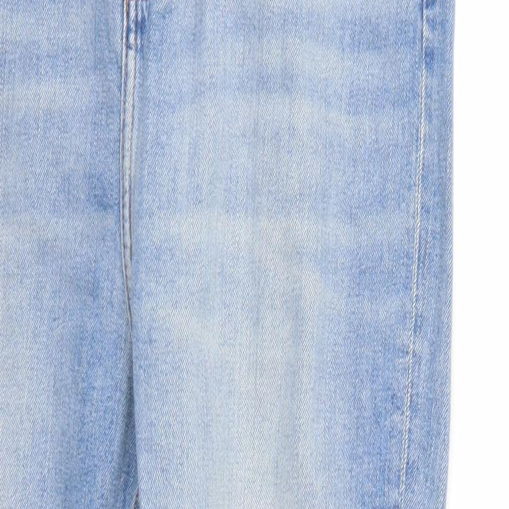 F&F Womens Blue  Denim Straight Jeans Size 14 L27 in