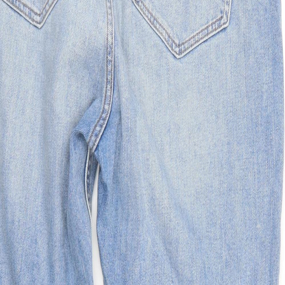 F&F Womens Blue  Denim Straight Jeans Size 14 L27 in