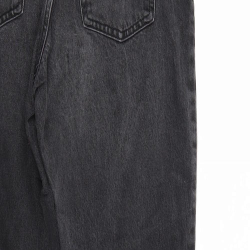 Top Shop Mens Black  Denim Straight Jeans  L32 in