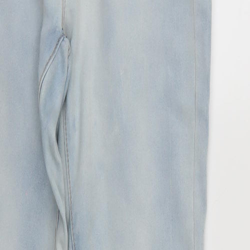 Denim & Co. Womens Blue  Denim Straight Jeans Size 14 L30 in