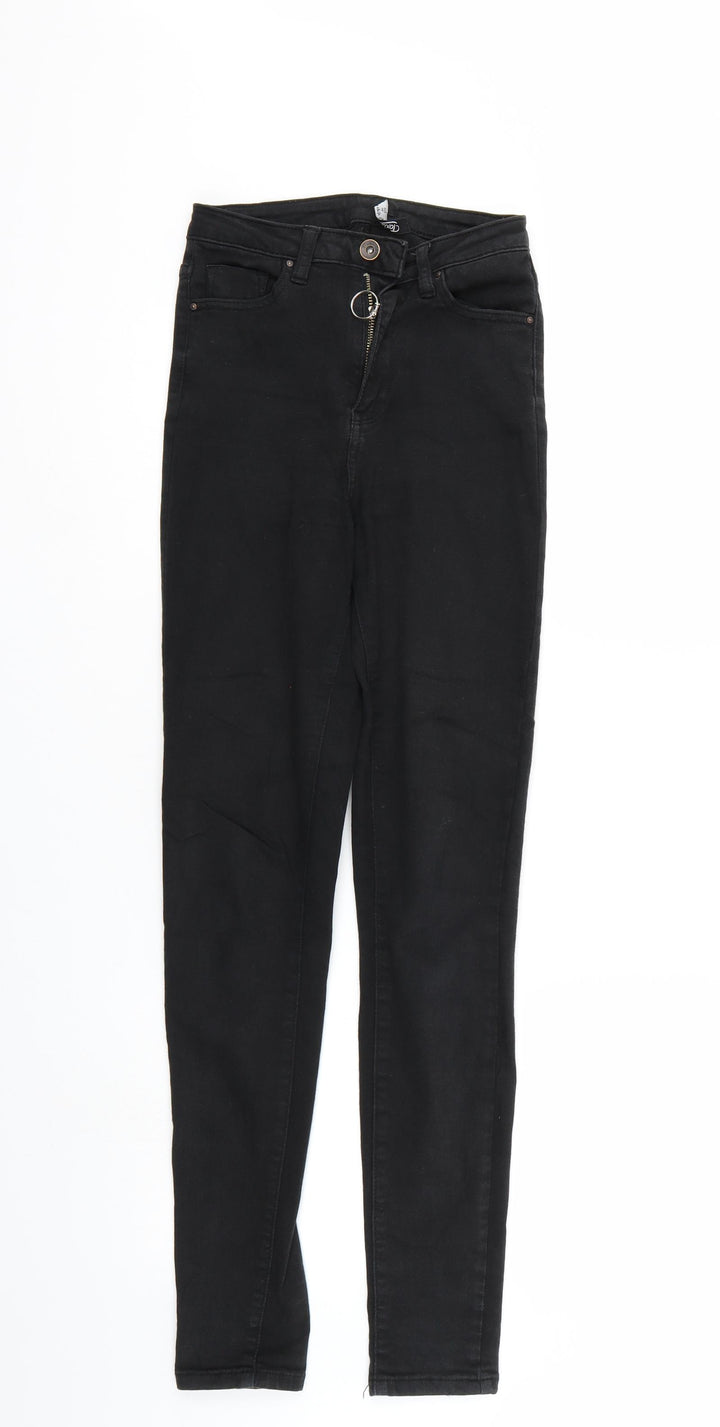 Toxik3 Womens Black Denim Straight Jeans Size 6 L31 in
