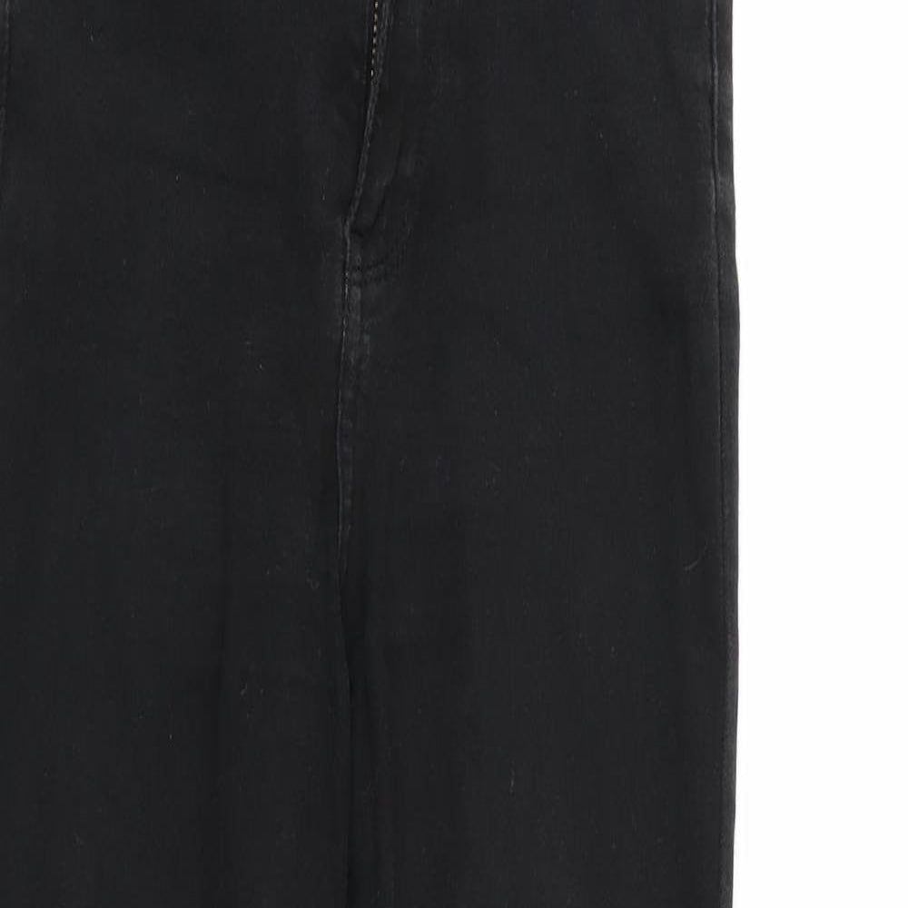 Toxik3 Womens Black  Denim Straight Jeans Size 6 L31 in