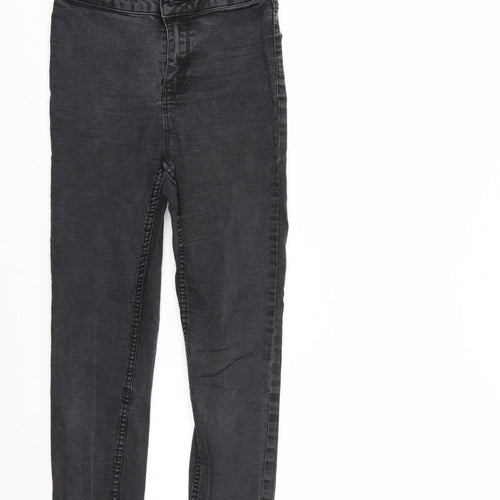 New Look Womens Black  Denim Tapered Jeans Size 8 L27 in