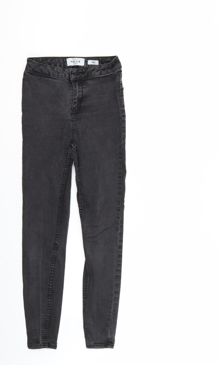 New Look Womens Black Denim Tapered Jeans Size 8 L27 in