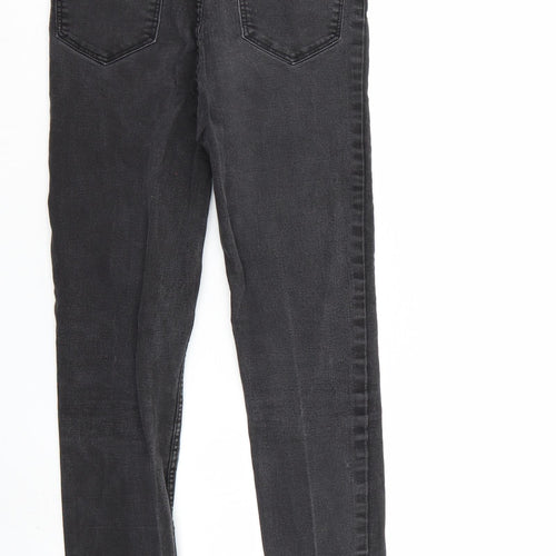 New Look Womens Black  Denim Tapered Jeans Size 8 L27 in