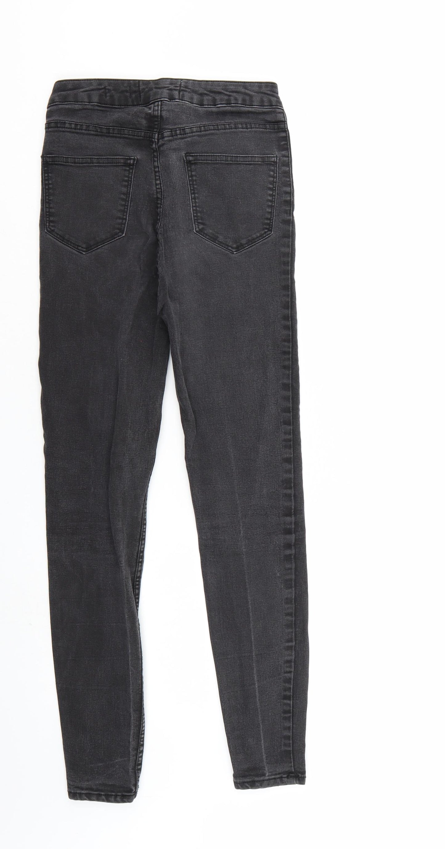 New Look Womens Black  Denim Tapered Jeans Size 8 L27 in