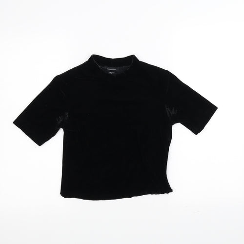 Atmosphere Womens Black   Basic T-Shirt Size 10  - cropped