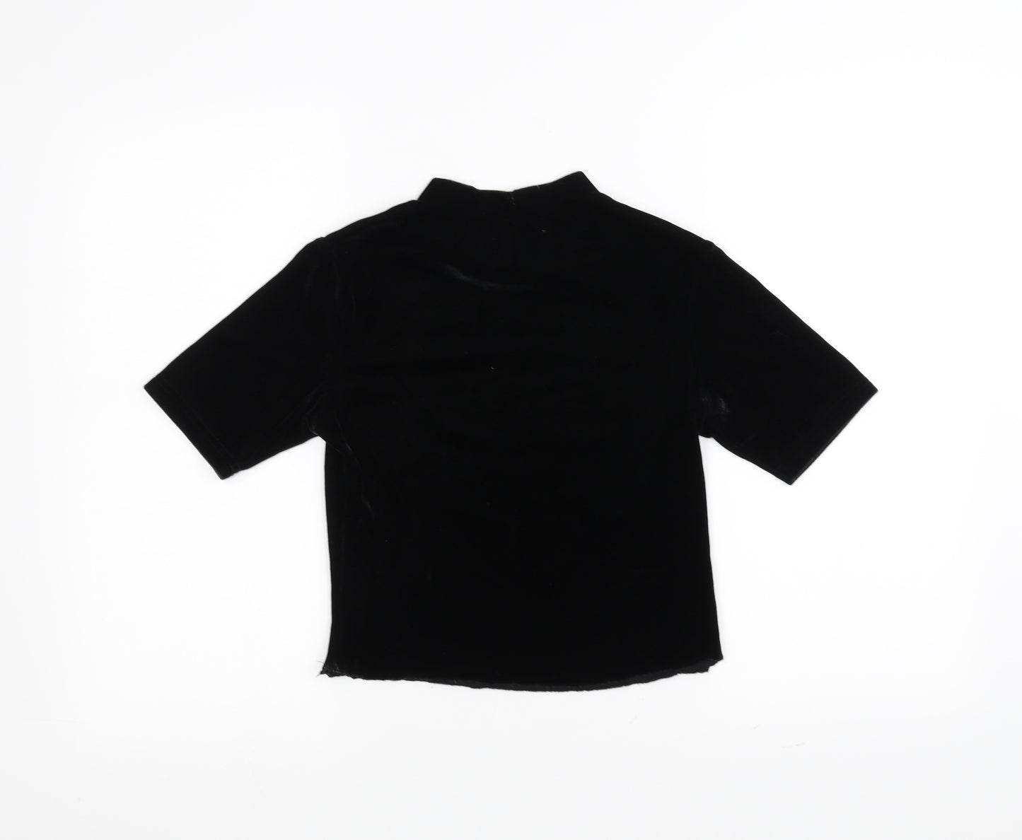 Atmosphere Womens Black   Basic T-Shirt Size 10  - cropped