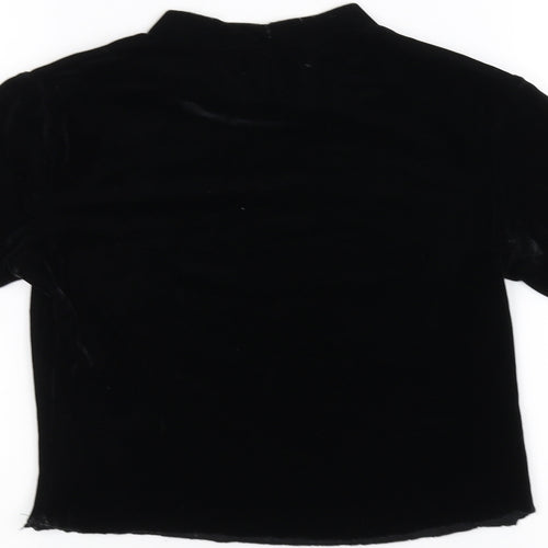 Atmosphere Womens Black   Basic T-Shirt Size 10  - cropped