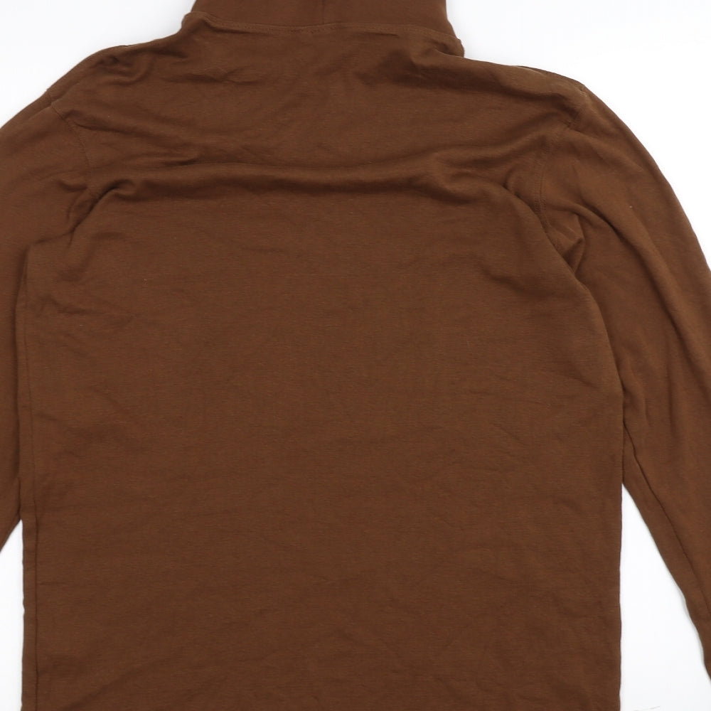 Cotton Traders Mens Brown    T-Shirt Size L