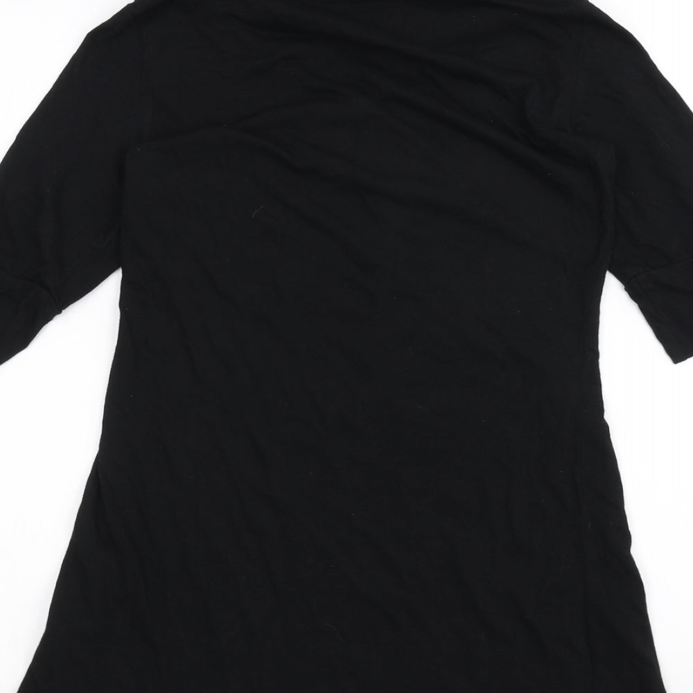Topshop Womens Black   Basic T-Shirt Size 10