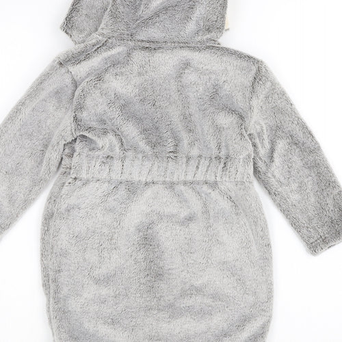 George Baby Grey Solid  Babydoll Robe Size 18-24 Months