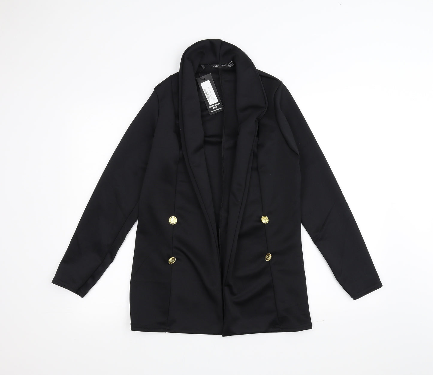 I SAW IT FIRST Womens Black   Jacket  Size 8