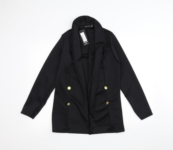 I SAW IT FIRST Womens Black Jacket Size 8