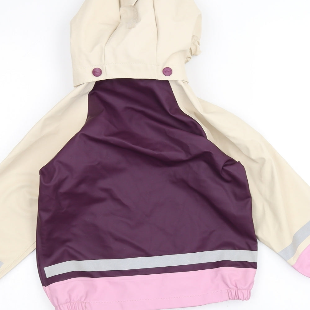 Reflex Girls Purple   Rain Coat Coat Size 4 Years