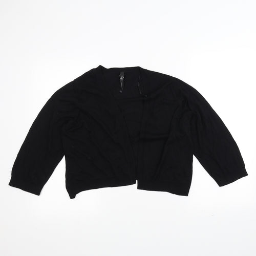 Preworn Womens Black   Cardigan Jumper Size 18