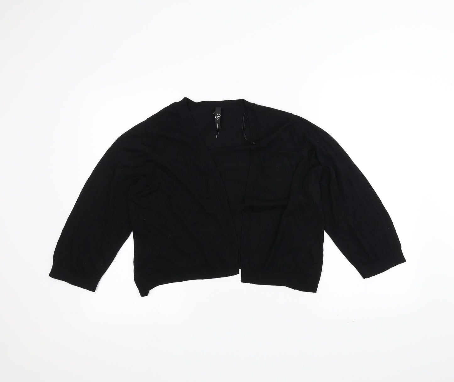 Preworn Womens Black   Cardigan Jumper Size 18