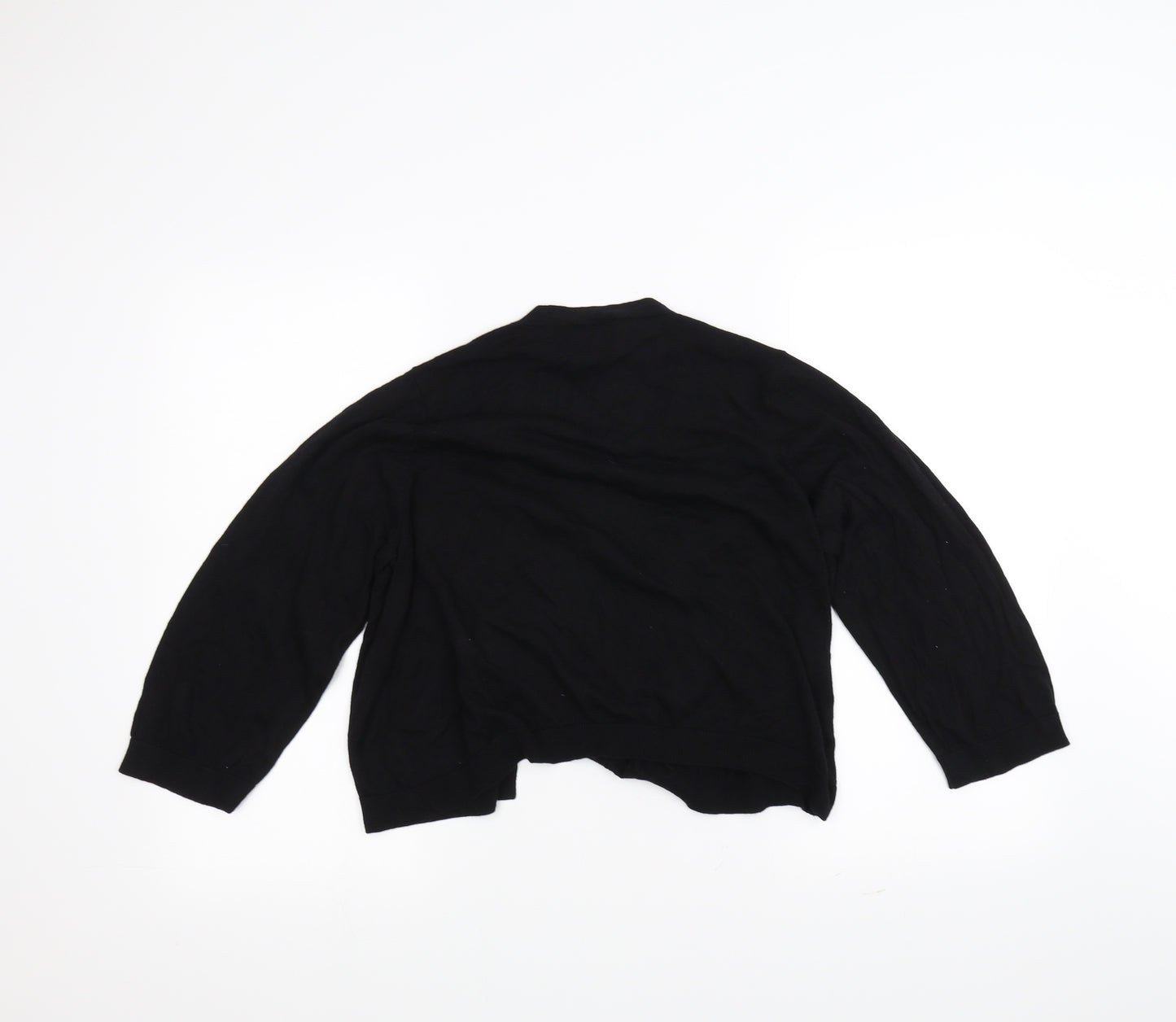Preworn Womens Black   Cardigan Jumper Size 18
