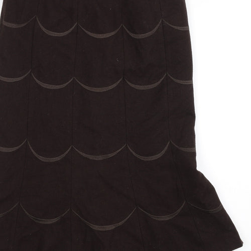 Minosa Womens Brown   A-Line Skirt Size 10