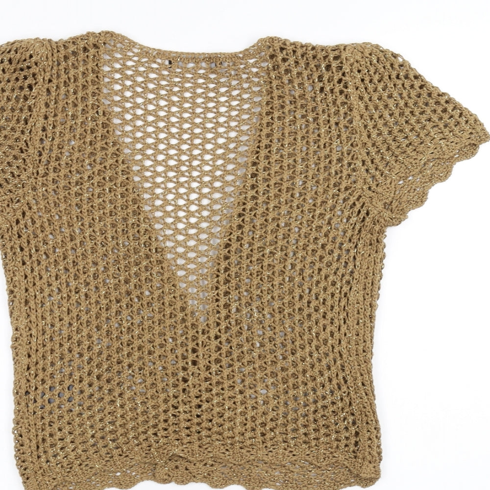 George Womens Brown  Knit Jacket  Size 10