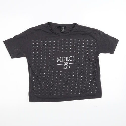 New Look Womens Black   Basic T-Shirt Size 10