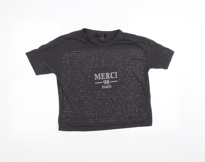 New Look Womens Black   Basic T-Shirt Size 10