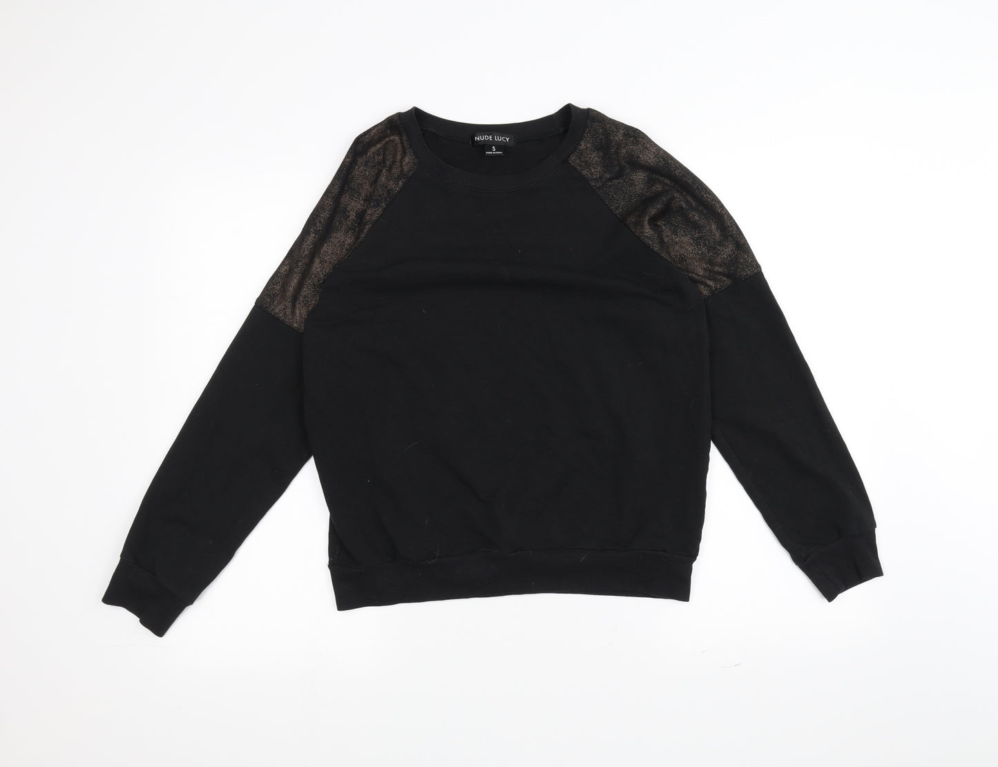 Nude Lucy Womens Black   Pullover Jumper Size S
