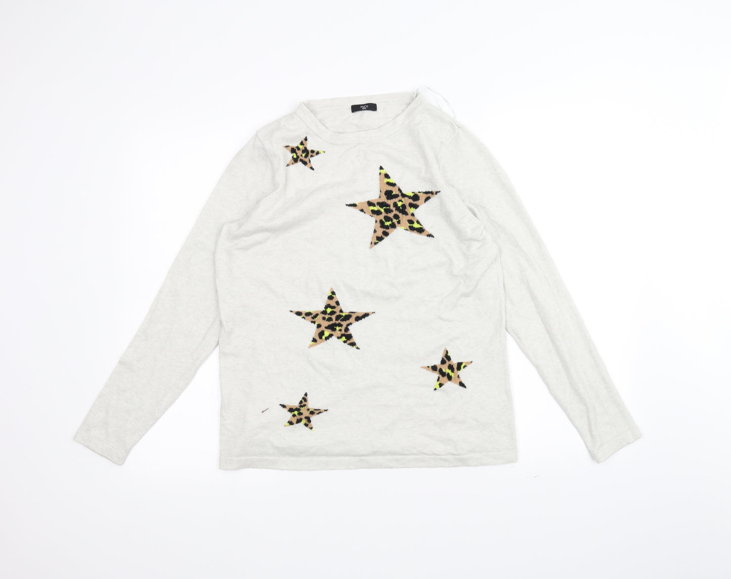 M&Co Womens White   Pullover Jumper Size 14