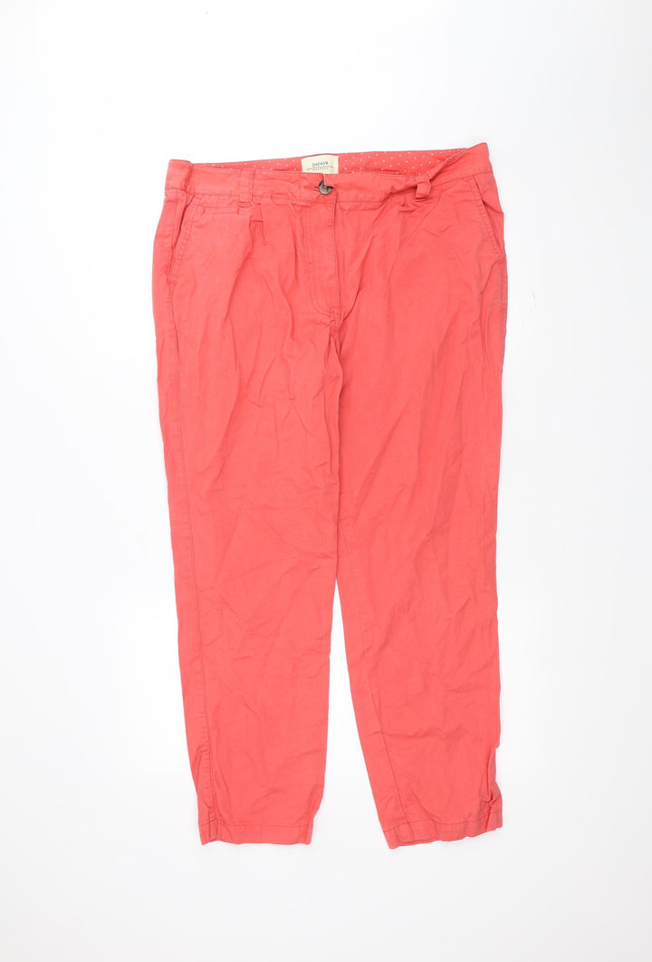 Papaya Womens Red   Straight Jeans Size 16 L28 in